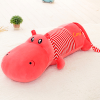 Peluche hippopotame gros vert personnalisée pour enfants