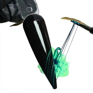 Gel UV universel semi-solide effet araignée, vernis à ongles transparent sans résidu, gel de modelage écologique en flacon pour usage professionnel en salon - Product Image 4