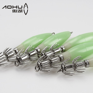 Leurre de pêche Aohu pour calamar 10,8 cm, crochet de poulpe lumineux pour la pêche en mer depuis bateau - Product Image 4