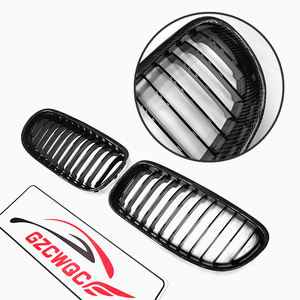 E90 LCI Ersatz-Nierengrill aus Carbonfaser, Frontstoßstange, Einzelsteg, schwarzer Kühlergrill für BMW 3er E90 2009–2012 - Product Image 3