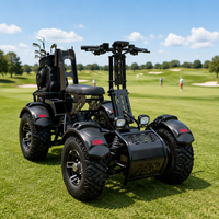 Voiture de golf électrique tout-terrain 8000W à batterie lithium, pour la chasse, l'agriculture, la plage, 4x4, capacité de charge 300 kg, autonomie 150 km