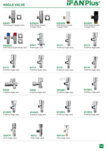 IFAN Wholesale 1/2" Angle <strong>Valve</strong> Toilet Copper Faucet Brass Cartridge Triangle <strong>Valve</strong> <strong>Wash</strong> <strong>Basin</strong> Brass Angle <strong>Valve</strong> - Product Image 2