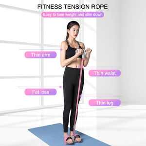 Fasce Elastiche per Esercizi Indoor con Pedale, Attrezzatura per Allenamento di Resistenza, Corda <span class=keywords><strong>Elastica</strong></span> per Sit-up - Product Image 2