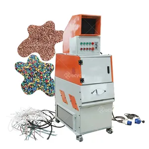 Cable Granulator Recycling Copper Wire Separator Scrap Multifunction Wet Cable Wire Granulator Machine Wire Chopper