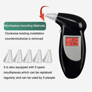 Atacado Mini Álcool <span class=keywords><strong>Tester</strong></span> Detector De Respiração Display Digital Portátil Bafômetro Leve com Bocal - Product Image 3
