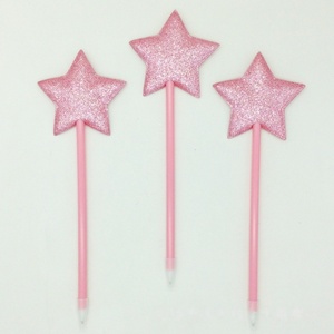 Stylos à bille HLC pour fêtes costumées, Halloween, personnalisés, 8 cm, en forme d'étoile, de chapeau de sorcière et de balai, stylos créatifs fantaisie pour décorations de fête - Product Image 2