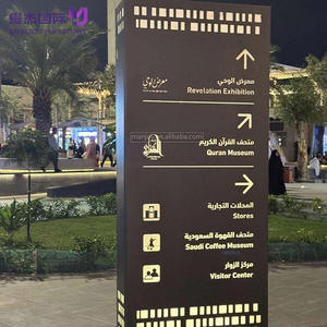 Wholesale Large Outdoor Aluminium Illuminated Wayfinding Signage Led Pylon Sign for <strong>Signpost</strong> Totem - Product Image 4