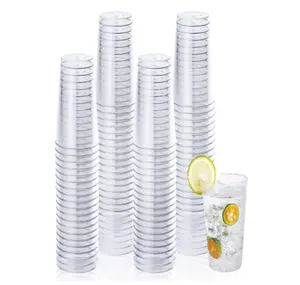 300ml Factory Direct Supply Disposable Cup PS/PP Plastic Highball Tumbler 10oz For Party Drink And Dessert