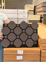 Solution d'insonorisation d'hôtel, design 3D moderne, panneaux acoustiques en polyester écologiques pour salles de conférence et bureaux