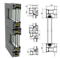 Ventana de Aluminio con Persiana Exterior, Minimalista, Marco Estrecho, Cristal Grande, para Balcón