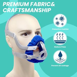 Forros Grandes para Mascarillas Clase I para Mascarillas <span class=keywords><strong>CPAP</strong></span> ResMed F20, Cubiertas Acolchadas Reutilizables, Material Absorbente para el Aceite <span class=keywords><strong>Facial</strong></span> - Product Image 2