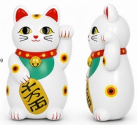 Décoration de Nouvel An gonflable Maneki Neko/chat porte-bonheur/poupée de boxe pour le Nouvel An chinois