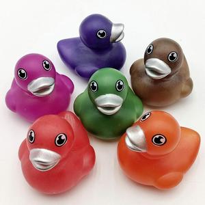 Custom Temperature Change Color Rubber Duck Child for Toddlers Business Promotional Bulk Plastic Toys Swimming <b>Bath</b> Toy - Product Image 1