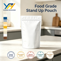 Sachets alimentaires personnalisés imprimés en plastique recyclable, sachets souples en aluminium mat avec fermeture éclair pour emballage alimentaire