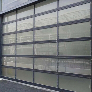 Automatica commerciale Forte Glassato di Alluminio 9x8 di Alta Qualità di Vetro <span class=keywords><strong>Porta</strong></span> Del Garage - Product Image 4