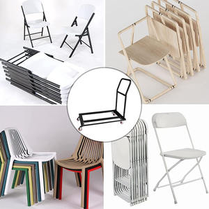 Jh-mech-silla plegable multifunción, carrito de almacenamiento y transporte para sillas plegables de resina y madera de plástico - Product Image 6