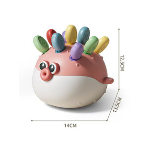 Pufferfish Plug-in <b>Toy</b> 13x12.5x13cm Early <b>Education</b> Hand-eye Coordination For Children Aged 1-3 - Product Image 2