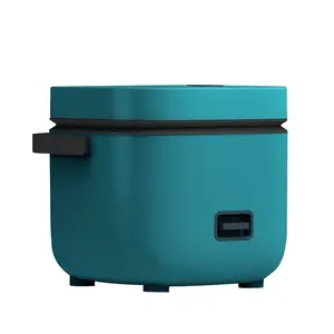 電気炊飯器ミニ取り外し可能な電源コードShopeeとLazada売れ筋0.8l1.2lプラスチックスクエア家庭用プラスチック蒸し器
