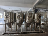 Cuve de Fermentation d'Alcool Sanitaire en Acier Inoxydable SUS304 Pressurisée 1500L 3000L, Récipient Sous Pression Contrôlé par PLC pour Microbrasserie