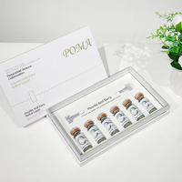 Boîte d'emballage pour flacon de peptides avec couvercle et base, boîte cadeau en carton personnalisée avec logo estampé à chaud, luxe, pour produits médicaux et cosmétiques, vente en gros
