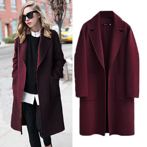 Liu <span class=keywords><strong>Ming</strong></span> 2025 colección Otoño Invierno mujer último abrigo de lana de doble cara suelto ropa de calle moda algodón relleno largo - Product Image 4