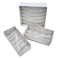 Organisateur de tiroir pliable en gros, séparateur de placard, boîtes de rangement pour sous-vêtements et chaussettes