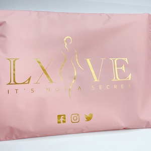Biodegrade 10*13 inch Matte Pink Mailing Bags with Custom Large Graphic Print - <b>Waterproof</b> Poly Mailers - Product Image 5