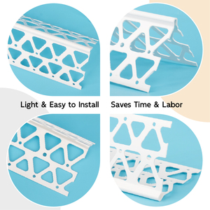 UV Resistant Lightweight <b>PVC</b> Corner <b>Bead</b> for Quick and Clean Wall Crack Repair Projects - Product Image 3