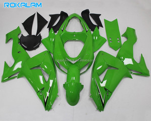 Kit de Carenado Verde Brillante para <span class=keywords><strong>Kawasaki</strong></span> <span class=keywords><strong>Ninja</strong></span> <span class=keywords><strong>ZX10R</strong></span> 2006 <span class=keywords><strong>2007</strong></span>, Carrocería ZX-10R 06 07, Piezas de Repuesto para Motocicleta - Product Image 1