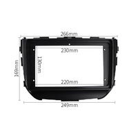 Marco de Radio de 9 Pulgadas para SUZUKI-Maruti Vitara Brezza 2016+, Kit de Instalación en el Tablero, Marco de Navegación GPS, Panel de Cubierta