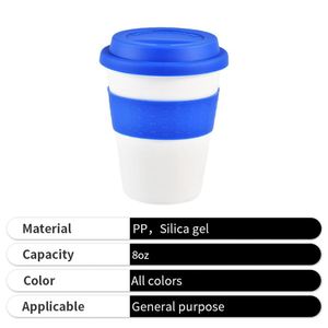 Mug personnalisé 400 ml, plusieurs couleurs, meilleur mug personnalisé, tasse à café/eau en PP, couvercle en silicone de qualité alimentaire - Product Image 5