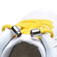 Freies faul männer und frauen alle-passenden elastischen faul schnürsenkel erwachsene und kinder metall schnalle schnell schuh spitze