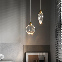 MY9506-1 lustre en cristal moderne de luxe conception de goutte de larme haut de gamme pour l'installation suspendue d'escalier de chevet de salon