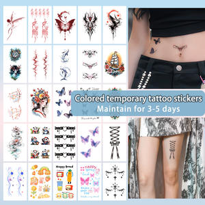 Pegatinas De Tatuajes Temporales coloridas, que incluyen varios patrones de dibujos animados, pegatinas de tatuajes impermeables, adecuadas para brazos y cuerpo - Product Image 2
