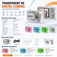 Le fabricant fournit un logo OEM personnalisé, un écran de 2,4 pouces avec autofocus, une enregistrement vidéo 4K 5MP, appareil photo numérique en gros.
