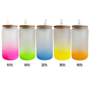 <strong>Wholesale</strong> <strong>Snow</strong> <strong>Globe</strong> Tumbler with Hole Insulated Double Wall Glass Can Pre Drilled 12 16 20oz Glass Cup with Bamboo Lids - Product Image 3