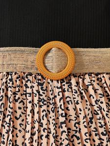 Vestito Streetwear con Motivi Floreali per Bambine 7-8 Anni, Nuova Tendenza Gonna alla Moda per Ragazze - Product Image 5