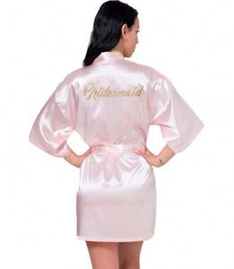 Sfy-y5096 Al por mayor Batas de satén suave para mujer, vestidos de novia, batas nupciales elegantes, batas de dama de honor, pijamas sexys - Product Image 6