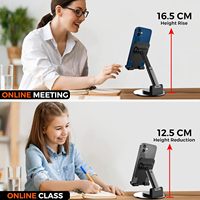 Support pliable pour téléphone et tablette 360° °   Support de téléphone portable réglable en hauteur et en angle, portable, accessoires de bureau