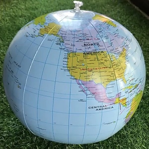 Globo inflable globo terráqueo con mapa del mundo, cognición de iluminación para niños, pelota de playa, globos de juguete, venta al por mayor <span class=keywords><strong>en</strong></span> stock - Product Image 3