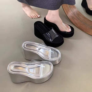 Zapatos de Tacón Alto con Suela Gruesa para Mujer, Punta Abierta, Tacones Gruesos para Usar al Aire Libre, Zapatos de Tacón con Suela Suave para Mujer - Product Image 5