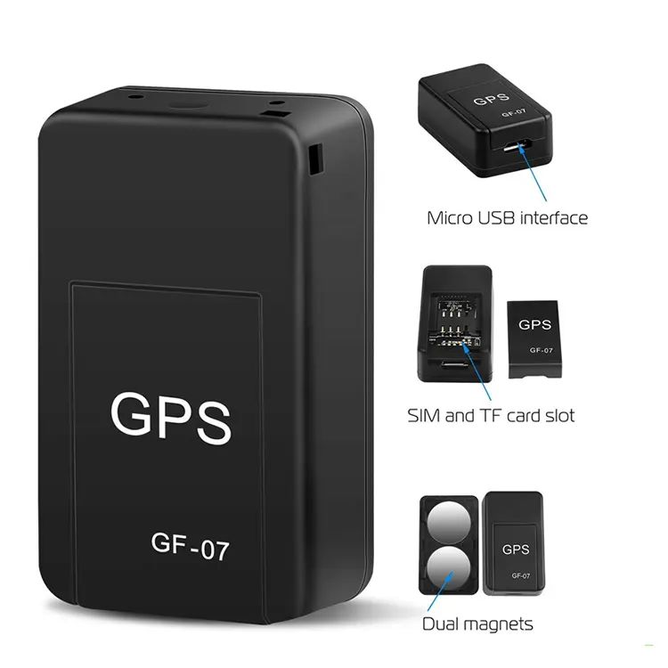 Dropshipping mini GPS parça GF07 manyetik GPRS takip cihazı motosiklet araba çocuk bisiklet bulucu anti-kayıp ses kontrolü