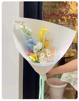 Papier d'emballage floral coréen 180 g/m², papier d'emballage floral personnalisé, papier d'emballage épais pour fleurs, fournitures pour fleuristes