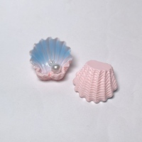 100 pièces de figurines miniatures coquillages et perles océaniques Kawaii, coquillages colorés, modèles de mini tortues mignons pour la maison, jardin féerique, maison de poupée DIY