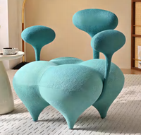 Chaise Lounge creativo de diseño nórdico para una sola persona de forma Irregular, moderno, individual, de lujo, sala de estar trasera