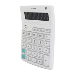8 цифр, большой дисплей, звуковой калькулятор, электронная кнопка, звуковой Настольный калькулятор для офиса - Product Image 3