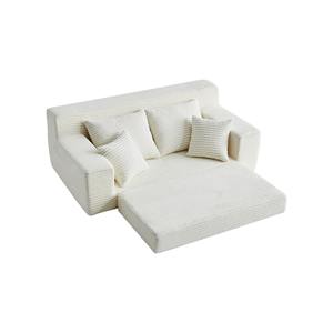 Sofá cama para apartamento estudio, sofá cama convertible 2 en 1 con diseño extraíble y almohadas traseras para mayor comodidad - Product Image 6