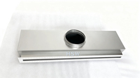 Diffuseur linéaire amovible caché avec boîte de plénum en aluminium pour utilisation en extérieur, entrepôt, bureau