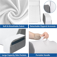 Oreiller de lecture Offres Spéciales pour lit assis TV livre oreiller de jeu 4 pièces oreiller de soutien du dos pour lit dossier chaise avec bras