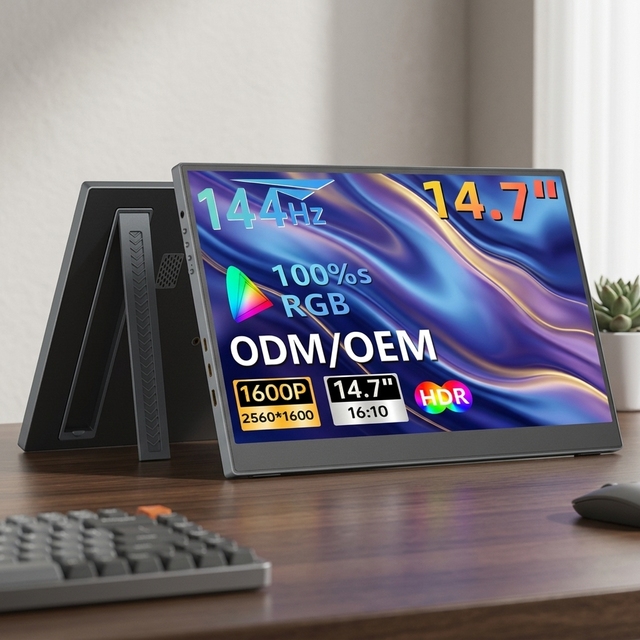 14 15.6 18.5 Inch Portable Touch Monitor 100Hz IPS 1080p USB C Second Screen for Laptop Gaming OEM ODM